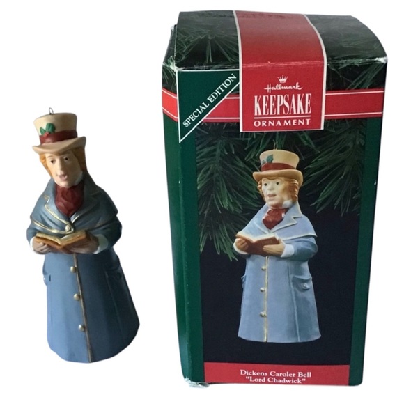 Hallmark Dickens Carolers “Lord Chadwick” Bell Christmas Ornament - Picture 6 of 7